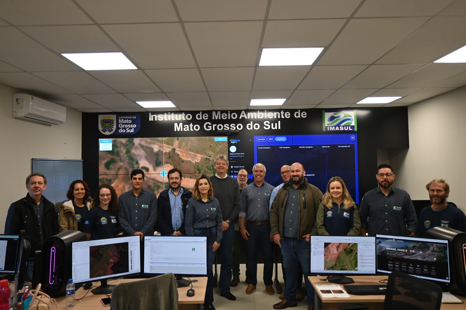 Imasul inaugura nova Sala de Situação com tecnologia de ponta para monitoramento ambiental de MS Imasul inaugura nova Sala de Situação com tecnologia de ponta para monitoramento ambiental de MS