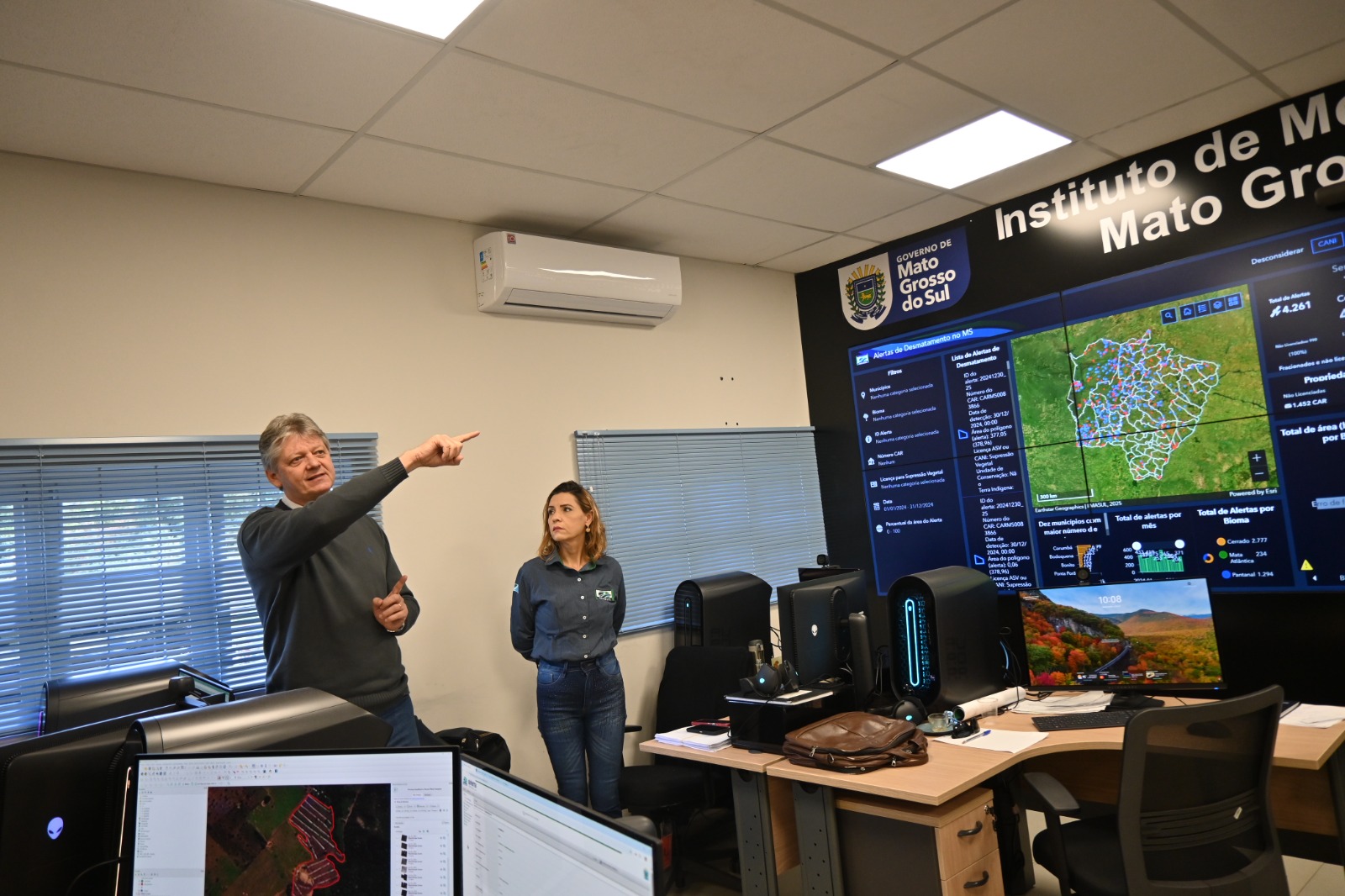 Imasul inaugura nova Sala de Situação com tecnologia de ponta para monitoramento ambiental de MS Imasul inaugura nova Sala de Situação com tecnologia de ponta para monitoramento ambiental de MS
