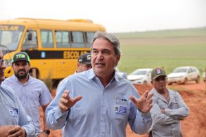 >Secretário-executivo, Rogério Beretta participou do dia de campo do Prosolo