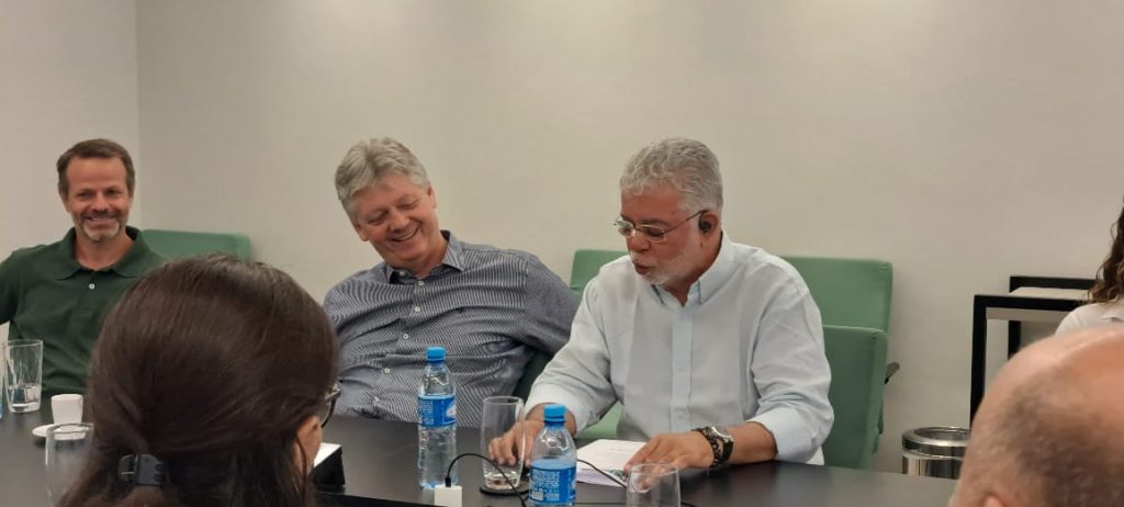 >Secretário da Semadesc, Jaime Verruck e o ex-ministro dos Transportes, Anderson Adauto